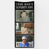 75th Birthday Photo Banner (Verticaal)