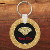 75th Birthday Souvenirs Ideeën gepersonaliseerd vo Sleutelhanger (Achterkant)