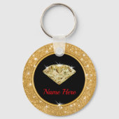 75th Birthday Souvenirs Ideeën gepersonaliseerd vo Sleutelhanger (Achterkant)