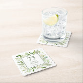 75th Birthday White Hydrangeas Kartonnen Onderzetters (Insitu)