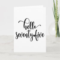 75th Birthday Women Hello 75 Cute 75 Years Old