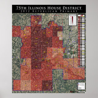 75th Illinois House District - 2012 Rep. Primary Poster