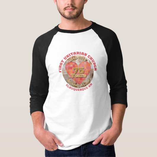 75th Jubileum Baseball Shirt (Voorkant)