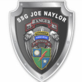 75th Ranger Regiment 3rd Bat "Rangers leiden de we Sticker (Voorkant)