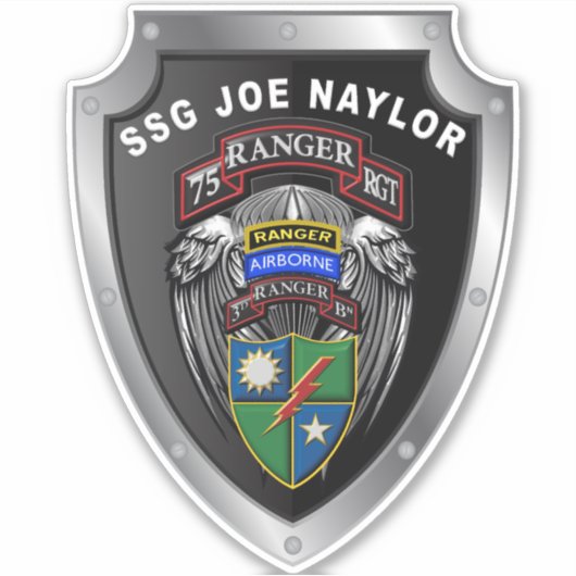 75th Ranger Regiment 3rd Bat "Rangers leiden de we Sticker (Voorkant)