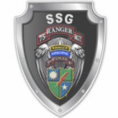 75th Ranger Regiment 3rd Bat "Rangers leiden de we Sticker (Voorkant)