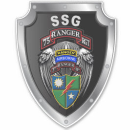 75th Ranger Regiment 3rd Bat "Rangers leiden de we Sticker