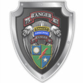 75th Ranger Regiment 3rd Bat "Rangers leiden de we Sticker (Voorkant)