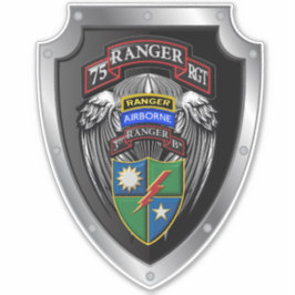 75th Ranger Regiment 3rd Bat "Rangers leiden de we Sticker