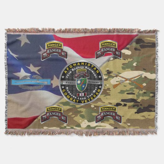 75th Ranger Regiment Afghanistan Veteraan Deken (Voorkant)