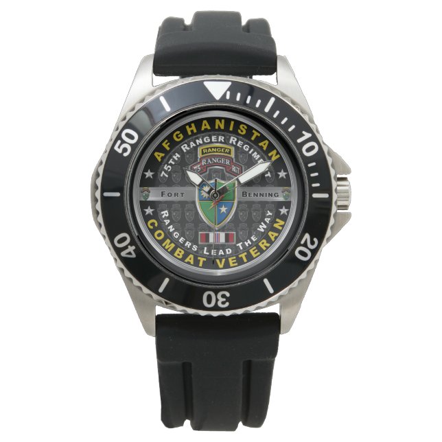 75th Ranger Regiment Afghanistan-veteraan Horloge (Voorkant)