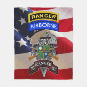 75th Ranger Regiment Fleece Deken (Voorkant)