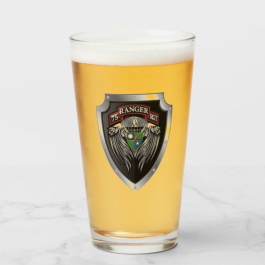 75th Ranger Regiment Glas (Voorkant gevuld)