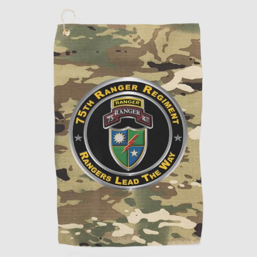 75th Ranger Regiment  Golfhanddoek (Voorkant)