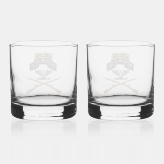 75th Ranger Regiment Kolonel-kolonel Whisky Glas (Achterkant)