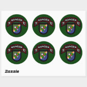 75th Ranger Regiment - Luchtvaart Ronde Sticker (Vel)