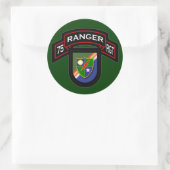 75th Ranger Regiment - Luchtvaart Ronde Sticker (Tas)
