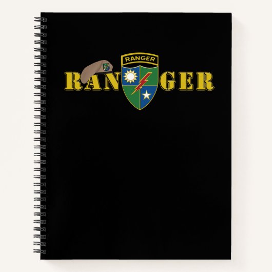 75th Ranger Regiment  Notitieboek (Voorkant)