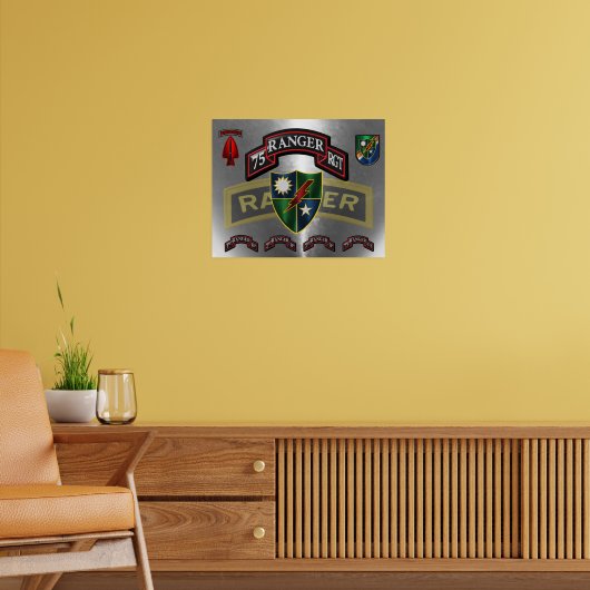 75th Ranger Regiment Poster (Woonkamer 2)