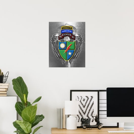 75th Ranger Regiment Poster (Thuiskantoor)
