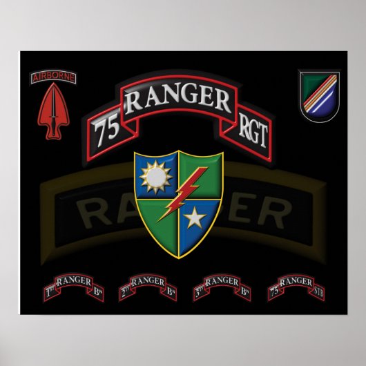 75th Ranger Regiment Poster (Voorkant)