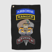 75th Ranger Regiment Ranger "Sua Sponte" Golfhanddoek (Voorkant)