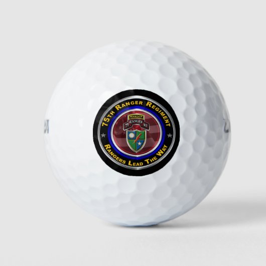 75th Ranger Regiment “Rangers leiden de weg” Golfballen (Voorkant)
