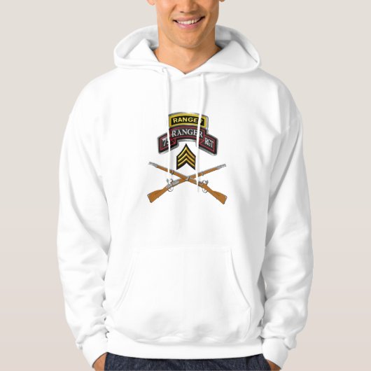 75th Ranger Regiment "Sergeant" Lagere Prijs Hoodie (Voorkant)