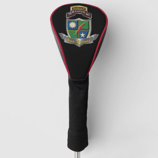 75th Ranger Regiment "Sua Sponte" Golfheadcover (Voorkant)