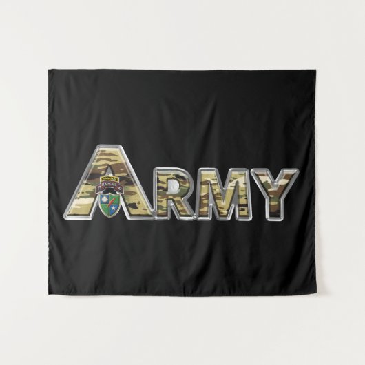 75th Ranger Regiment Tapestry Wandkleed (Voorkant (horizontaal))