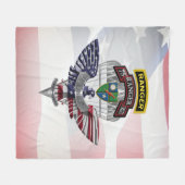 75th Ranger Regiment Veteraan Fleece Deken (Voorkant (Horizontaal))
