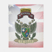 75th Ranger Regiment Veteraan Fleece Deken (Voorkant)