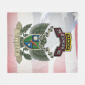 75th Ranger Regiment Veteraan Fleece Deken (Voorkant (Horizontaal))