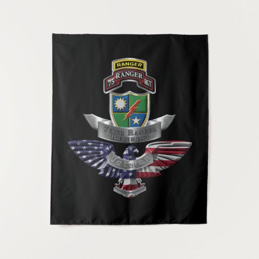 75th Ranger Regiment Veteraan Wandkleed (Voorkant)
