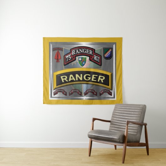 75th Ranger Regiment Wandkleed (In Situ (horizontaal))