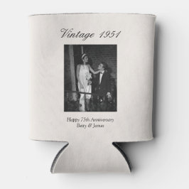 75th Wedding Anniversary Party Favor Custom Photo Blikjeskoeler