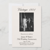 75th Wedding Anniversary Party Vow Renewal 2 Photo Kaart (Voorkant)