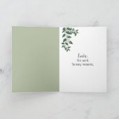 75th Wedding Anniversary Wine and Ivy   Kaart (Binnen)