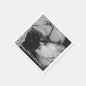 75th Wedding Jubileum Aangepaste foto Napkins Servet (Hoek)