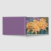 75th Yellow Daffodil Floral Birthday Memory Gastenboek (Volledig)