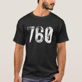 760 Area Code Oceanside CA Mobile Telephone Area C T-shirt (Voorkant)