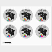 761e TANKBATALJON, BLACK PANTHERS, TWEEDE WERELDOO Ronde Sticker (Vel)