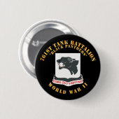 761e Tankbataljon - Black Panthers - WOII Ronde Button 5,7 Cm (Voorkant /achterkant)