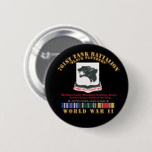 761e Tankbataljon - Black Panthers - WWII EU Ronde Button 5,7 Cm (Voorkant /achterkant)