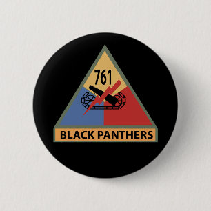 761st Tank Bataljon SSI w Naam Tape Ronde Button 5,7 Cm
