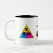 761st TANK BATTALION, ZWARTE PANTHERS, WW II Tweekleurige Koffiemok (Links)