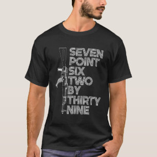 762X39 Seven Point Six Twee Bij 39 Ak47 Geweer T-shirt