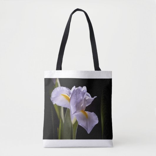 7659-2-Paarse iris Tote Bag (Voorkant)