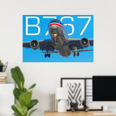 767 LUCHTVAARTMAATSCHAPPIJ POSTER (Thuiskantoor)
