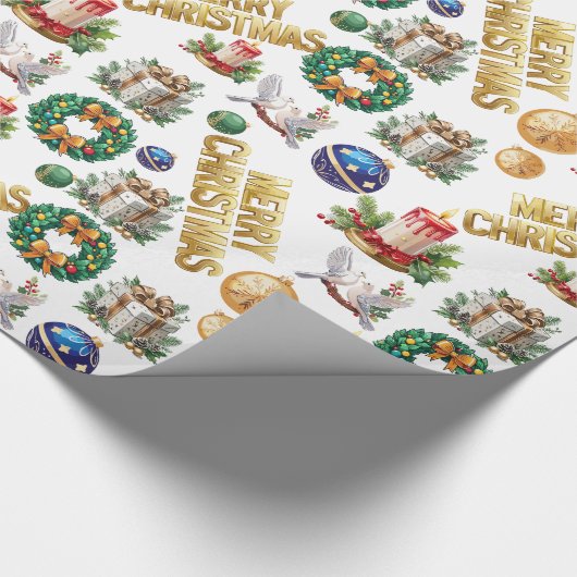 76,2 cm x 1,8288 m Inpakpapier, Glanzend inpakpapi Cadeaupapier (Hoek)